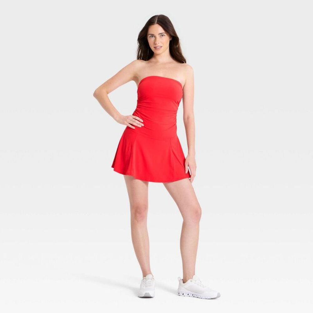 Women's Bandeau Active Dress - JoyLab Red XXS